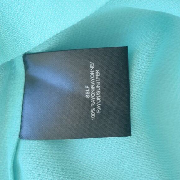 TIBI Pool Blue Modern Boxy Oversized Cap Sleeve Top - Picture 7 of 7